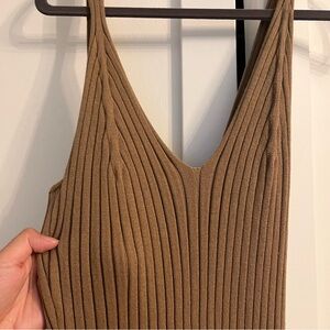 Knit midi length dress